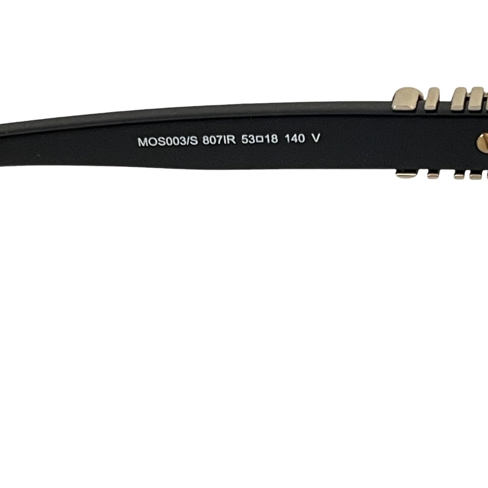 Moschino Black Sunglasses with Gold Logo Detail - Picture 4 of 5